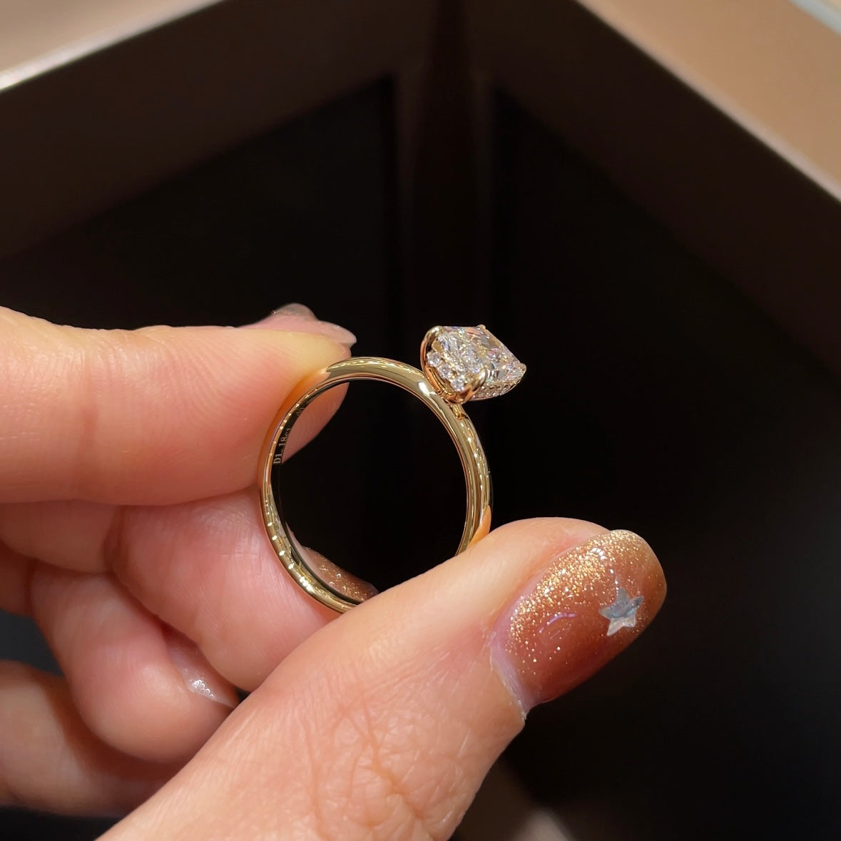 18K Yellow Gold 1.18 ct Lab-Grown Diamond Ring, IGI Certified