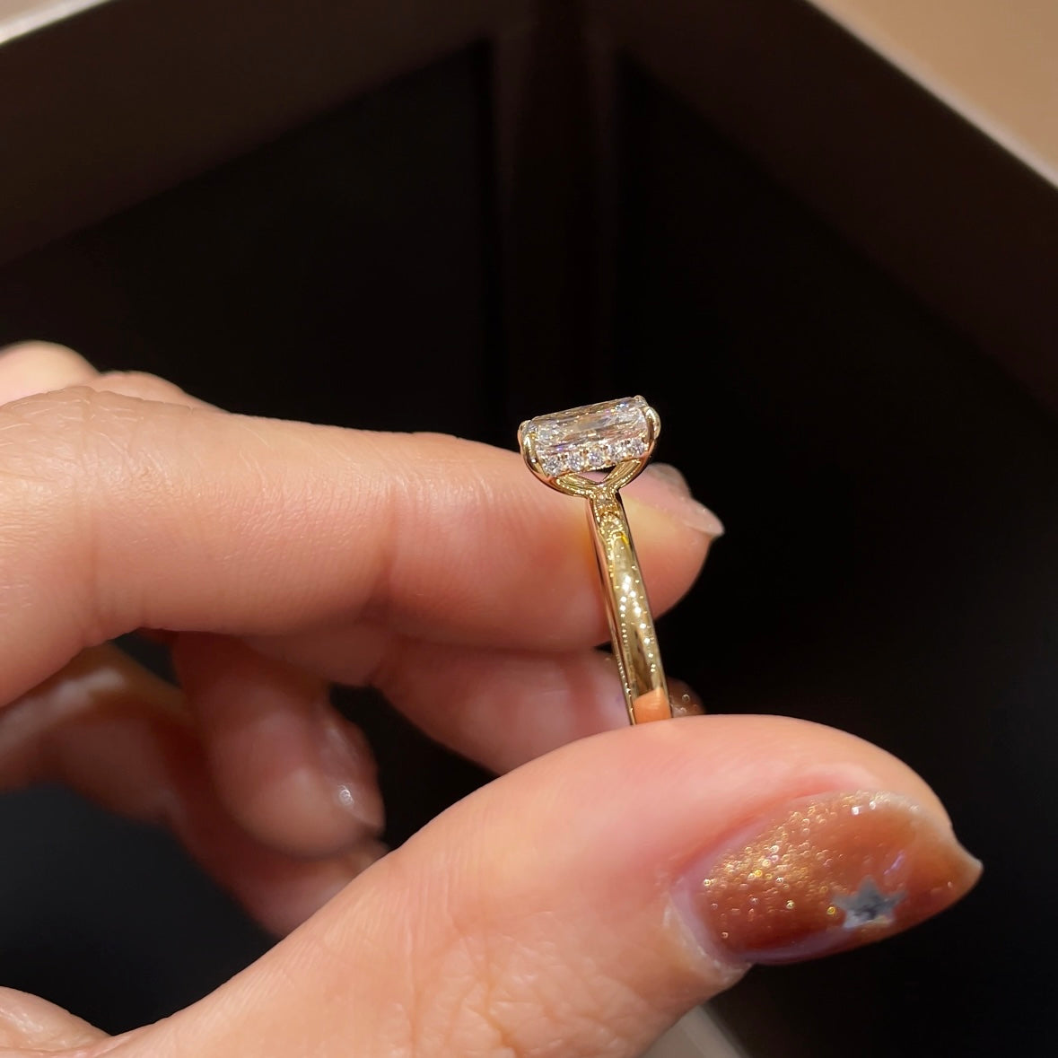 18K Yellow Gold 1.18 ct Lab-Grown Diamond Ring, IGI Certified